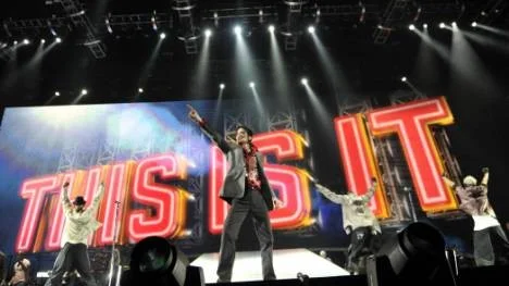 FILE - In this June 23, 2009 handout photo provided by AEG, pop star Michael Jackson rehearses at the Staples Center in Los Angeles.  A Los Angeles probate judge has scheduled a hearing for Monday, Aug. 10 to see if Jackson´s mother, Katherine, has any objections to an agreement between concert promoter AEG Live, Columbia Pictures, and others to make a full-length motion picture filled with footage of Michael Jackson´s last rehearsals. (AP Photo/ Kevin Mazur, AEG/Getty Images, file) ** MANDATORY CREDIT. NO SALES, ARCHIVE OUT **