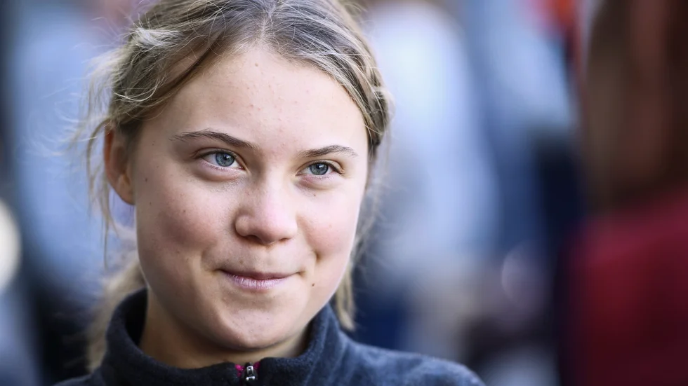 Greta Thunberg kommenterar tysk energipolitik. Arkivbild.