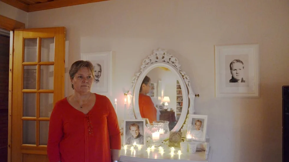 Sorg. Karin Thyni förlorade sin enda son för två år sedan.
