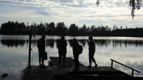 En vacker kväll över Pitholmsträsket.