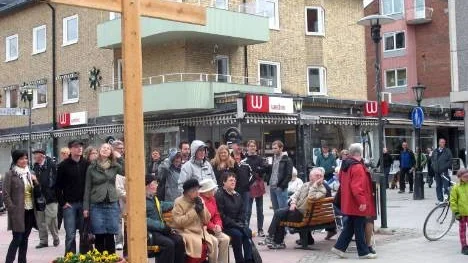 Piteå kristna råds pingstmanifestation på Byxtorget.