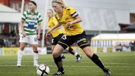 Jessica Olovsson gjorde två mål när Infjärden vann mot Alvik i division 2-fotbollen. (arkivbild)
