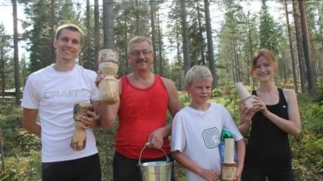 Vinnarna i respektive klass i Renörundan, från vänster: Andreas Stenling, K-G Lindahl, Simon Eriksson och Malin Granström.