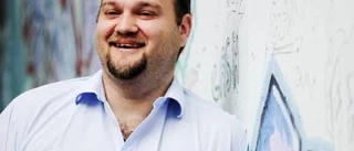 Hannes presenterar Piteå i Taiwan
