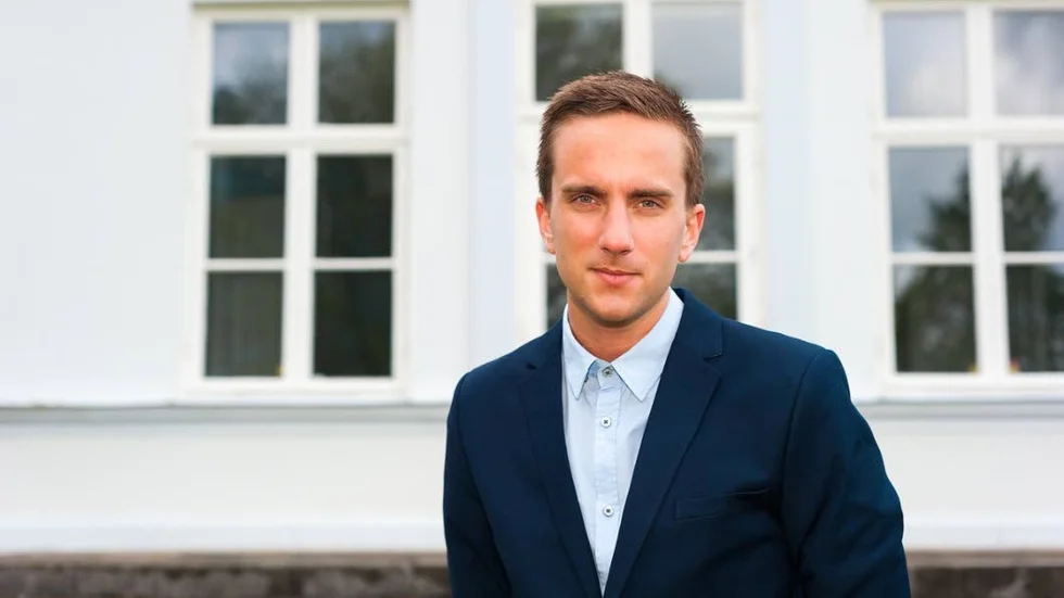 Isak Skogstad. Ordförande för Lärarnas Riksföbunds studerandeförening.