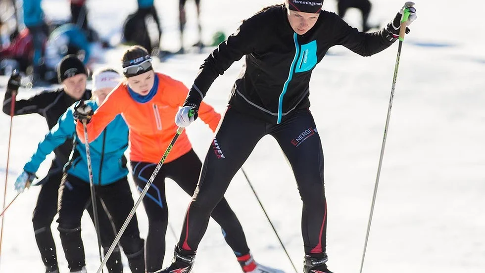Igång. Skidgymnasiet i Gällivare har flyttat in i de specialanspassade lokalerna på nya Hellnerstadion.