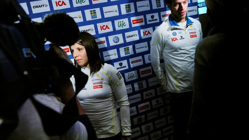 Charlotte Kalla och Marcus Hellner.