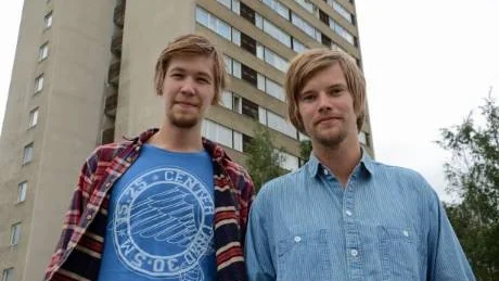 FÄRDIGFILMAT. Per Eriksson och Alexander Ryneus har gjort en dokumentärfilm om hur det är att leva i ett gruvsamhälle.