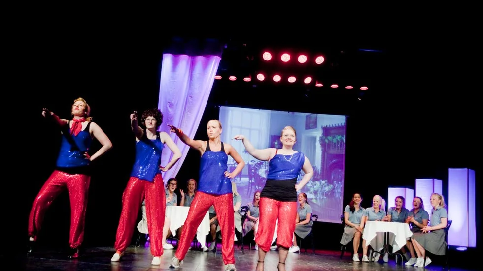 Musikal. Estetprogrammet på Anders Ljungstedts gymnasium satte upp ”Morden i Middlebank” 2011.