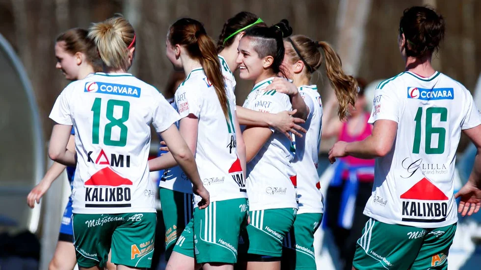 Matchvinnare. Med matchens sista spark klev målmaskinen Fernanda da Silva fram och sköt segern till Assi.