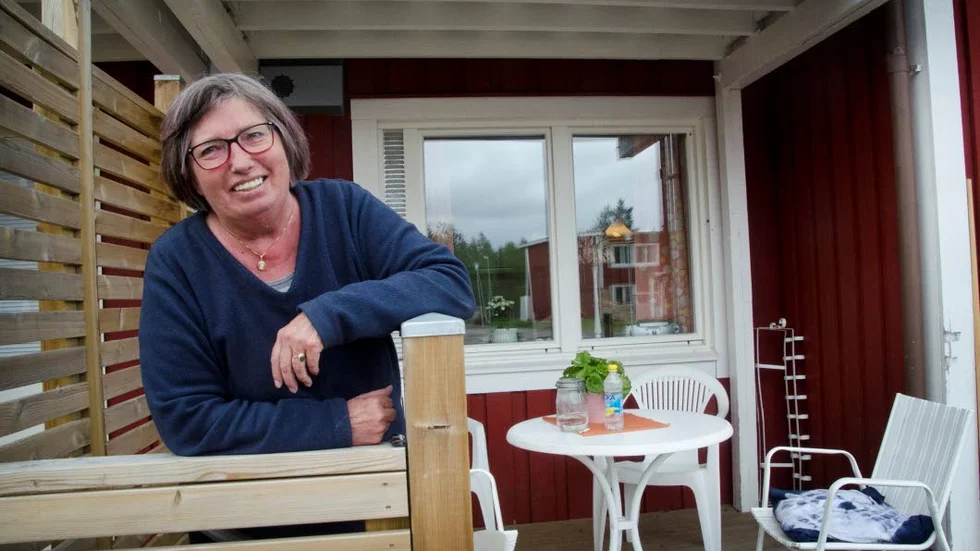 Nyinflyttad. Eva Björkman är en av 78 personer som fick beskedet att det skulle lämna sina hem i Malmberget under 2016. ”Jag fick beskedet i januari, och i mitten av mars var jag på plats i nytt boende”, berättar hon.