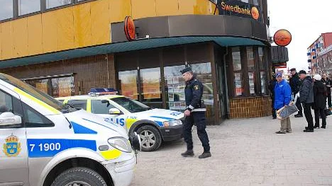 Det var  i april i år som den 47-årige mannen rånade Swedbank  i Boden. Foto: Lena Tegström