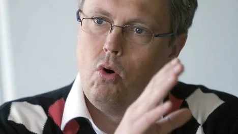 Lars U Granberg var Socialdemokraternas huvudtalare i Överkalix.