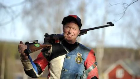 När Jan-Olof Lampinen var i mål kunde han njuta av såväl segern som vårvädret.
