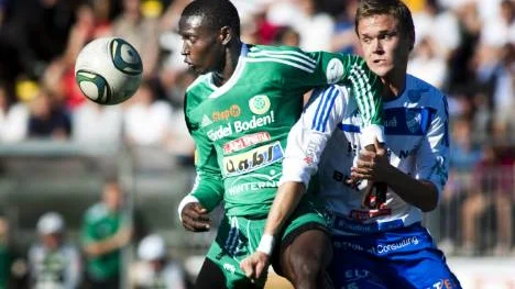 Al Hassan Kamara blev matchhjälte med två mål mot Karlstad.