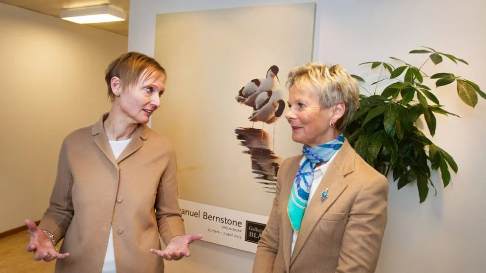 Tillväxtverkets generaldirektör Gunilla Nordlöf och landshövding Elisabeth Nilsson diskuterade riksintressen med företagare och kommuner.