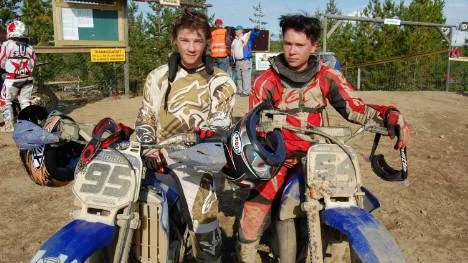 Två stora talanger. Marcus Omnell och Max Sköld har haft stora framgångar på motocrossbanan. foto: åke åkerlund