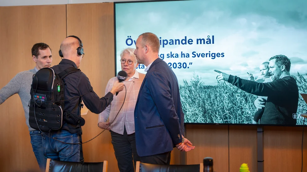 Nyköpings kommun meddelade under torsdagen att de vill ha Sveriges bästa skola 2030. På pressträffen deltog P4 Sörmland.