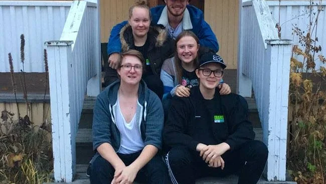 Moa Pettersson, Sandra Svensson, Lukas Lidman, David Andersson, Johannes Nilsson, årskurs 2 på Lantbruk-Växter och Djur.