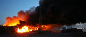 Brand i gångtunnel