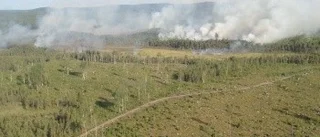 Stor skogsbrand vid Klöverträsk