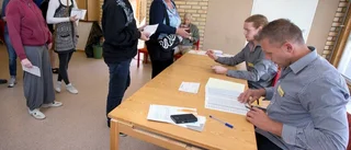 God uppslutning i vallokalerna