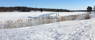 Isbanan nere vid Fårösundet