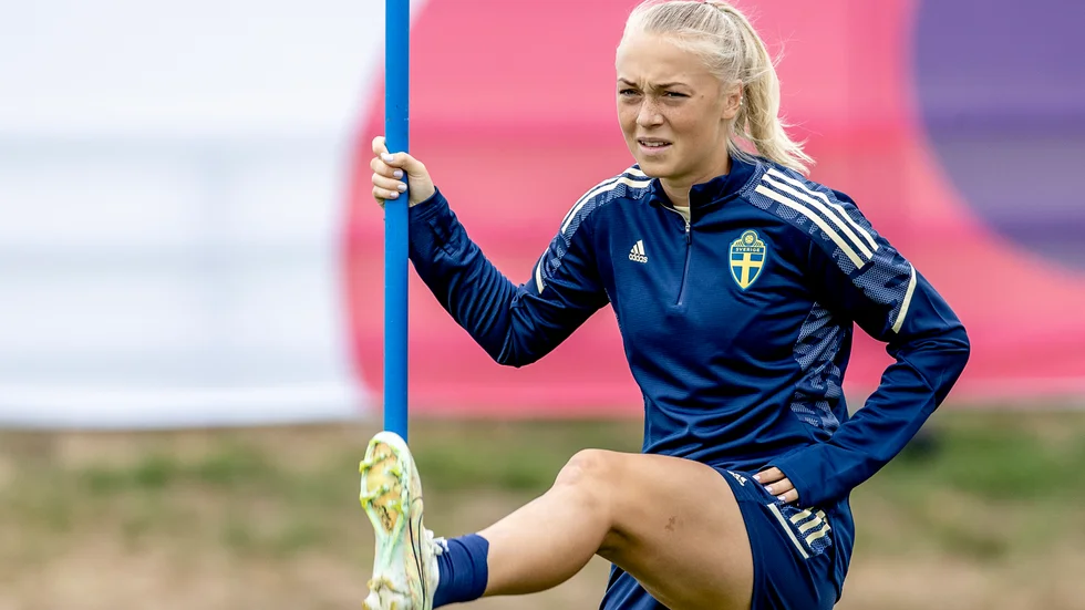 Hanna Bennison under en EM-träning i somras. Arkivbild.