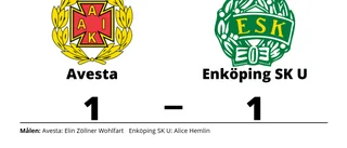 Avesta och Enköping SK U delade på poängen