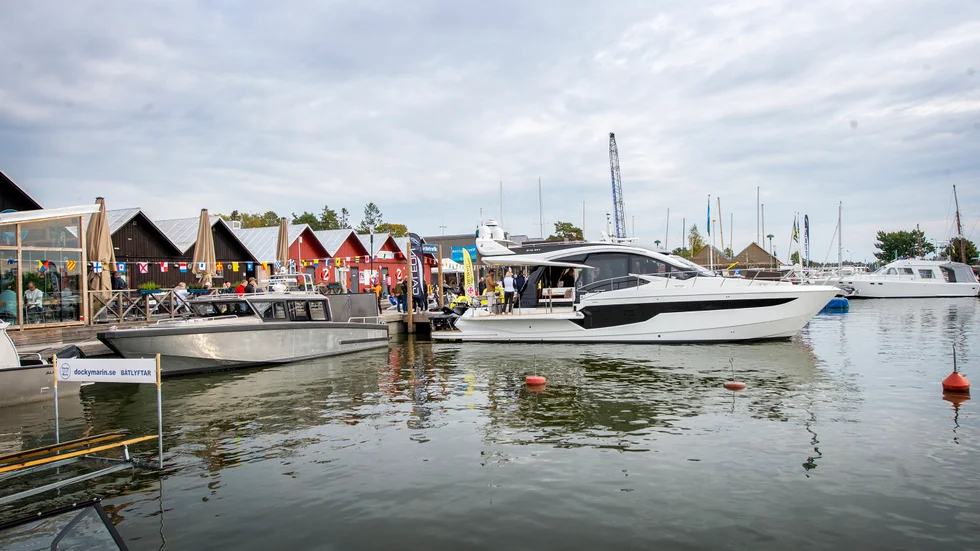 Under helgen arrangerades båtmässan ”Trosa Boat Show” på piren i gästhamnen.