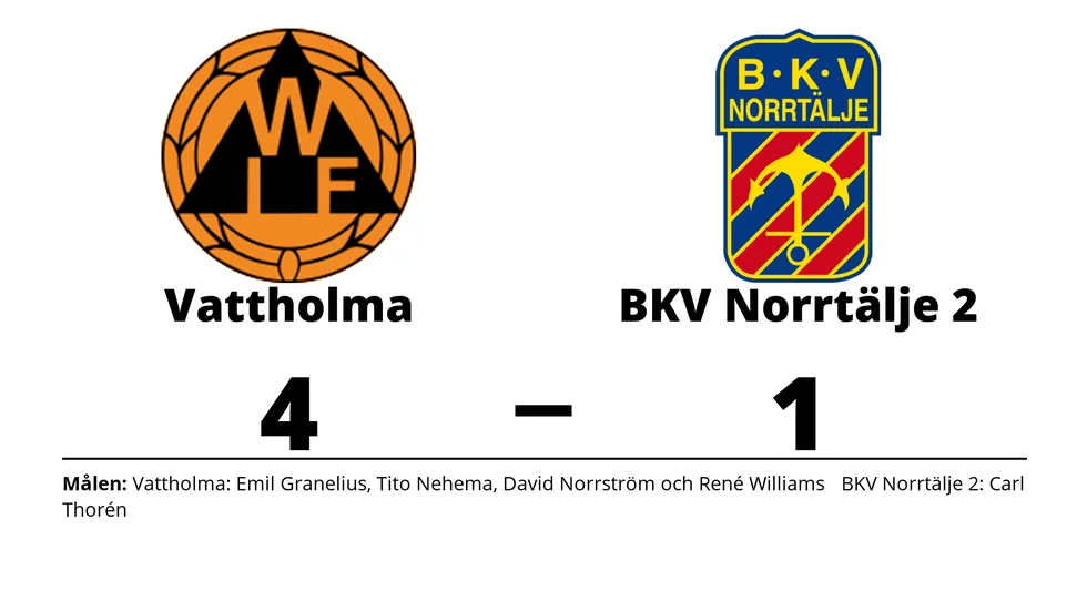 Vattholma IF vann mot BKV Norrtälje 2