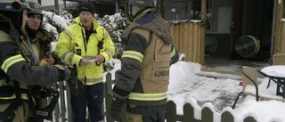 Två till sjukhus efter brand