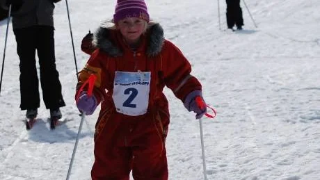 Nummer 2 Ronja Hermansson kämpade på i spåret.