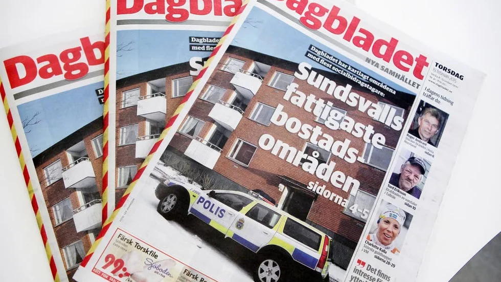 Anrika Dagbladet i Sundsvall går i graven kommande helg.