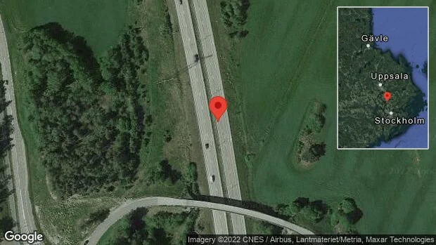 Stopp på E4 på grund av en olycka