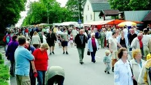 Rejmyre marken lockade precis som varje sommar tusentals besökare till det lilla samhället.
Foto: Magnus Johansson