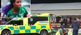 Elitmålvakten från Luleå förd till sjukhus efter otäck smäll – matchen bröts