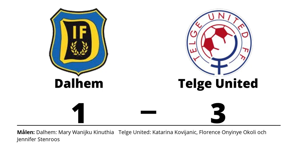 Dalhem IF förlorade mot Telge United FF