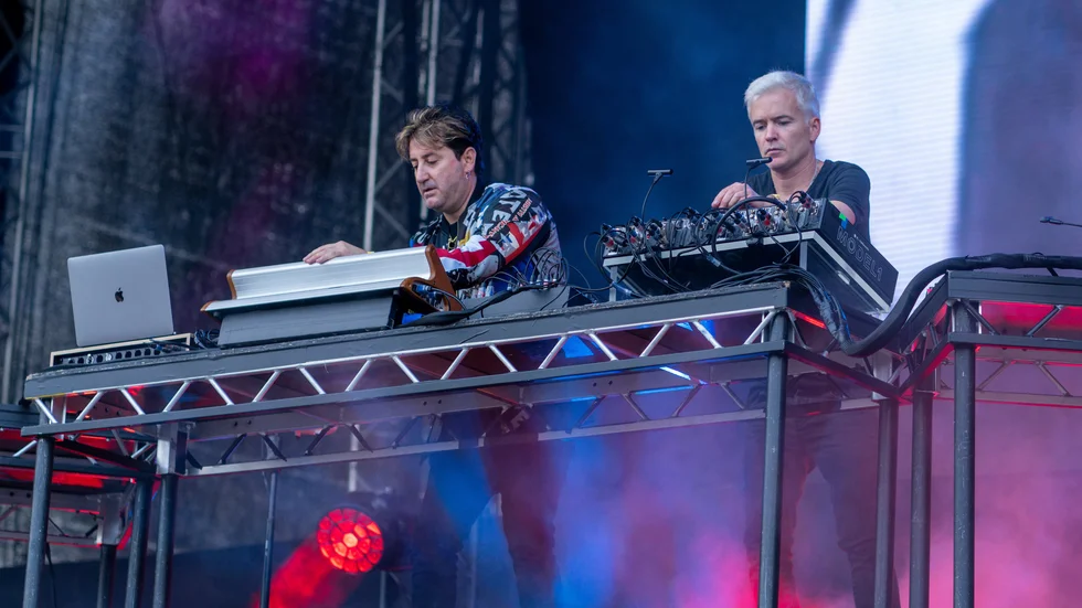The Avalanches på festivalen Rosendal Garden Party i Stockholm. Arkivbild.