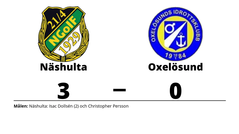 Näshulta GoIF vann mot Oxelösunds IK