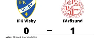 Shukrullah Rahimi avgjorde när Fårösund sänkte IFK Visby
