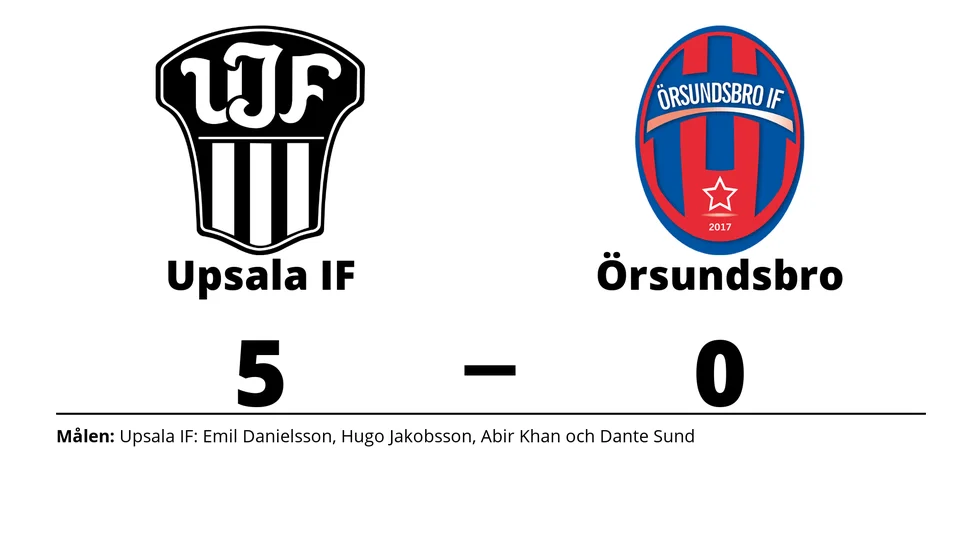 Upsala IF Fotboll vann mot Örsundsbro IF