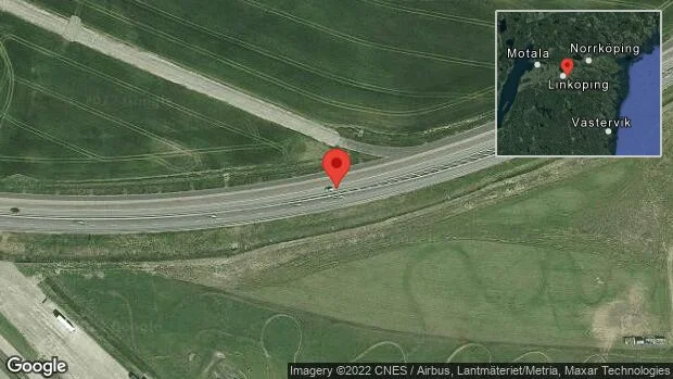 En personbil i trafikolycka