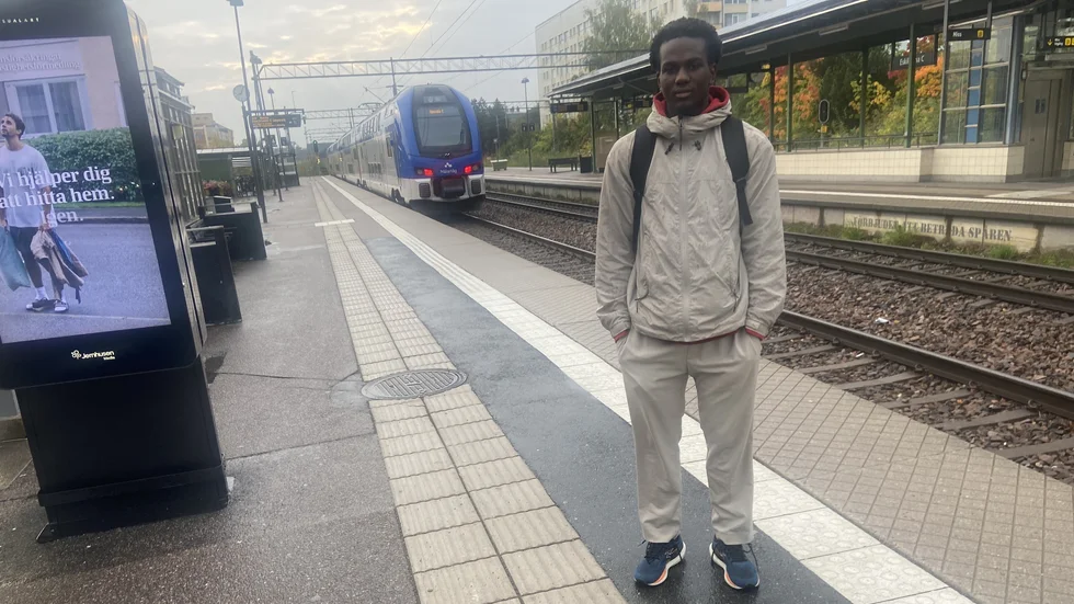 Guifs nyförvärv Xavier Mirindi kan det här med att åka tåg. Snart flyttar han dock till Eskilstuna.