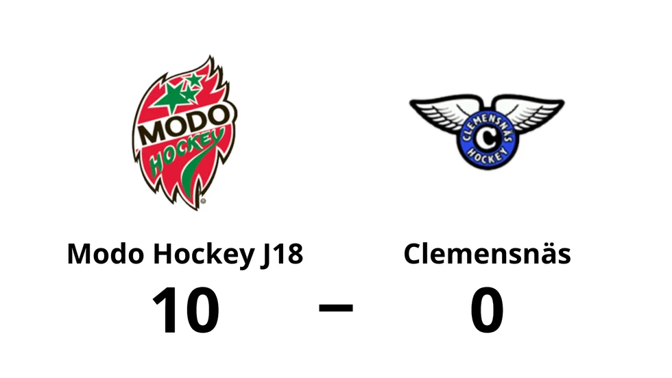 Modo Hockey J18 vann mot Clemensnäs HC