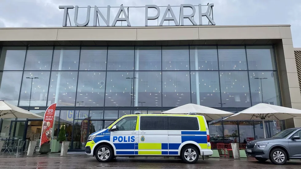 Polisen var delaktig i en stor insats på Tuna Park under onsdagen.