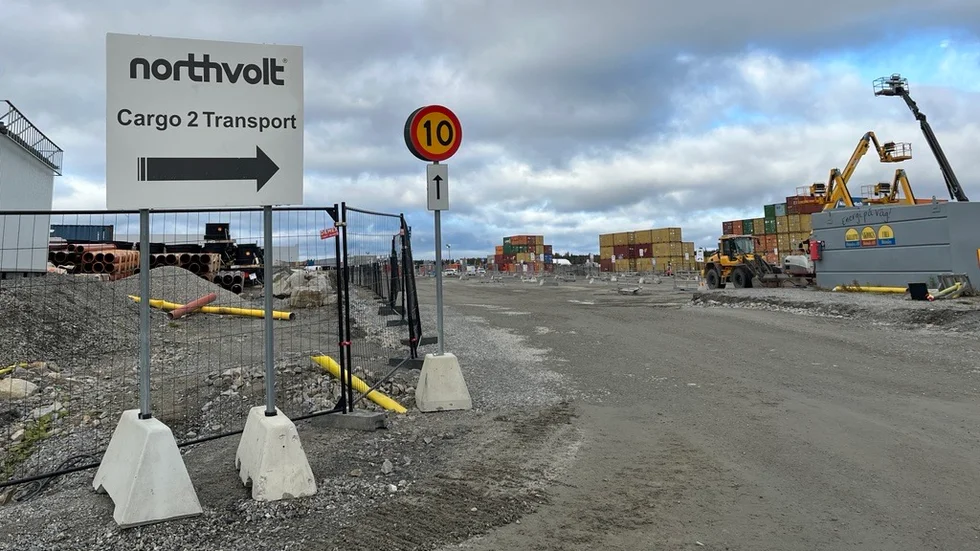 Titan konstruktion har stoppat allt byggarbete som företaget ansvarar för på Northvolts industriområde.