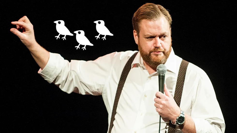 När kvällens finalkomiker Kristoffer Appelquist börja prata om sin vardag med ADHD blir UNT:s recensent cynisk. Bilden är från ett tidigare framträdande.