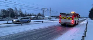 Singelolycka på väg 97 – trafiken släpps på igen