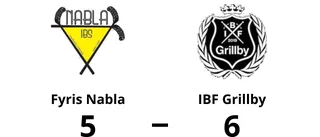 IBF Grillby vann borta mot Fyris Nabla